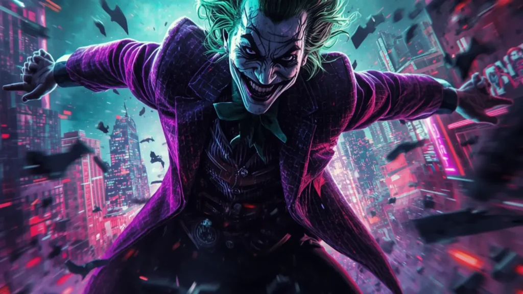 joker green and purple
