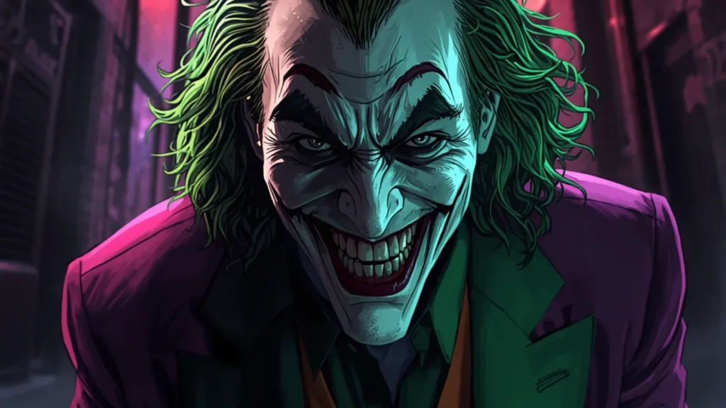 joker green and purple