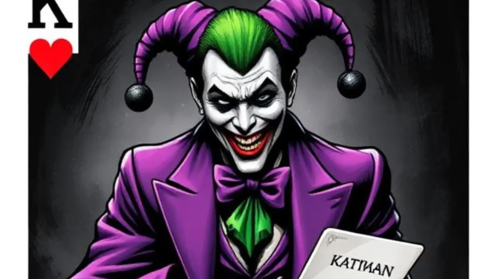 joker playing card batman
