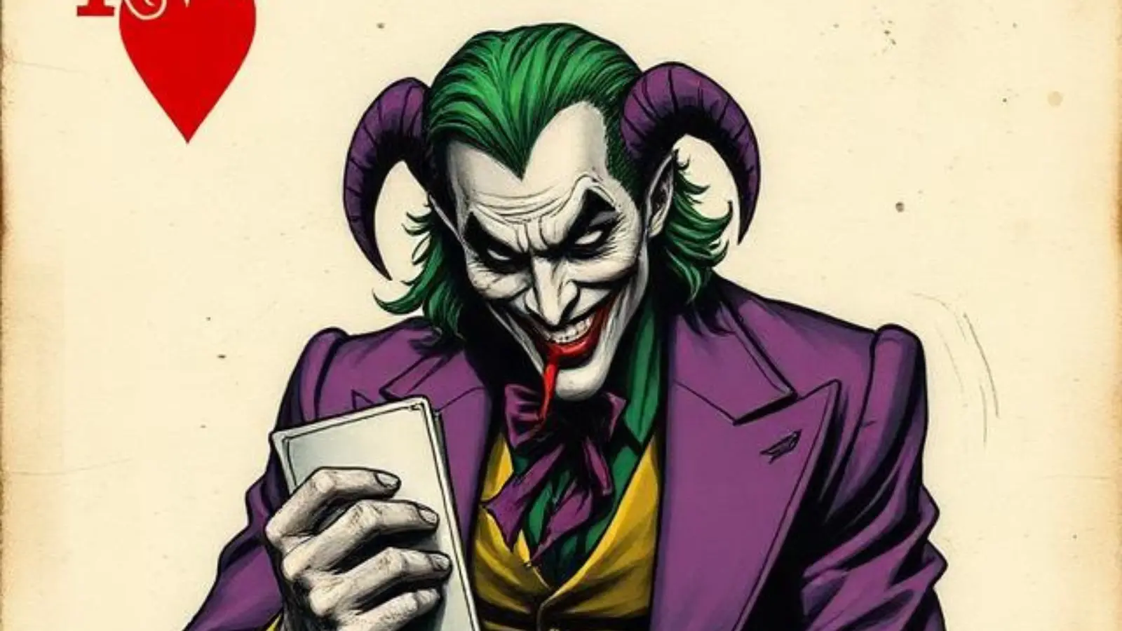 joker playing card batman