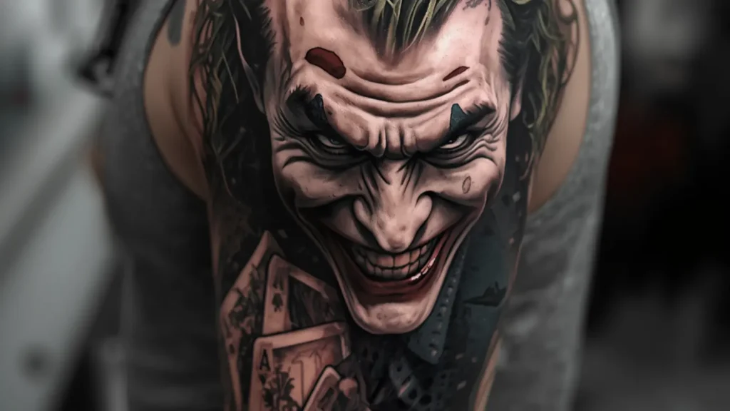 joker tattoo sleeve