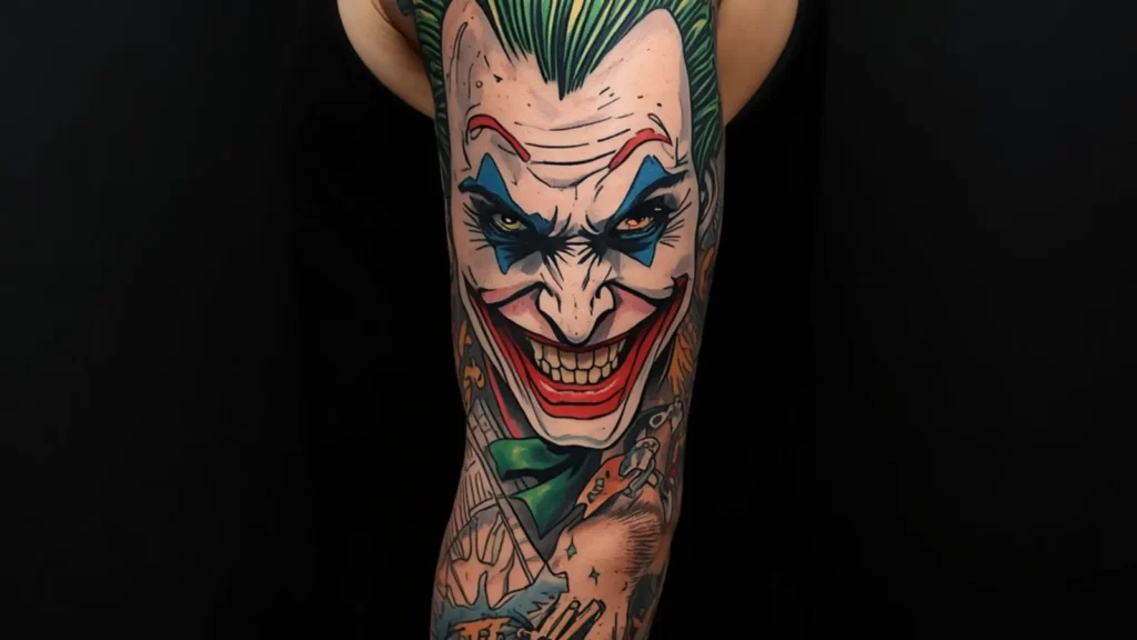 joker tattoo sleeve