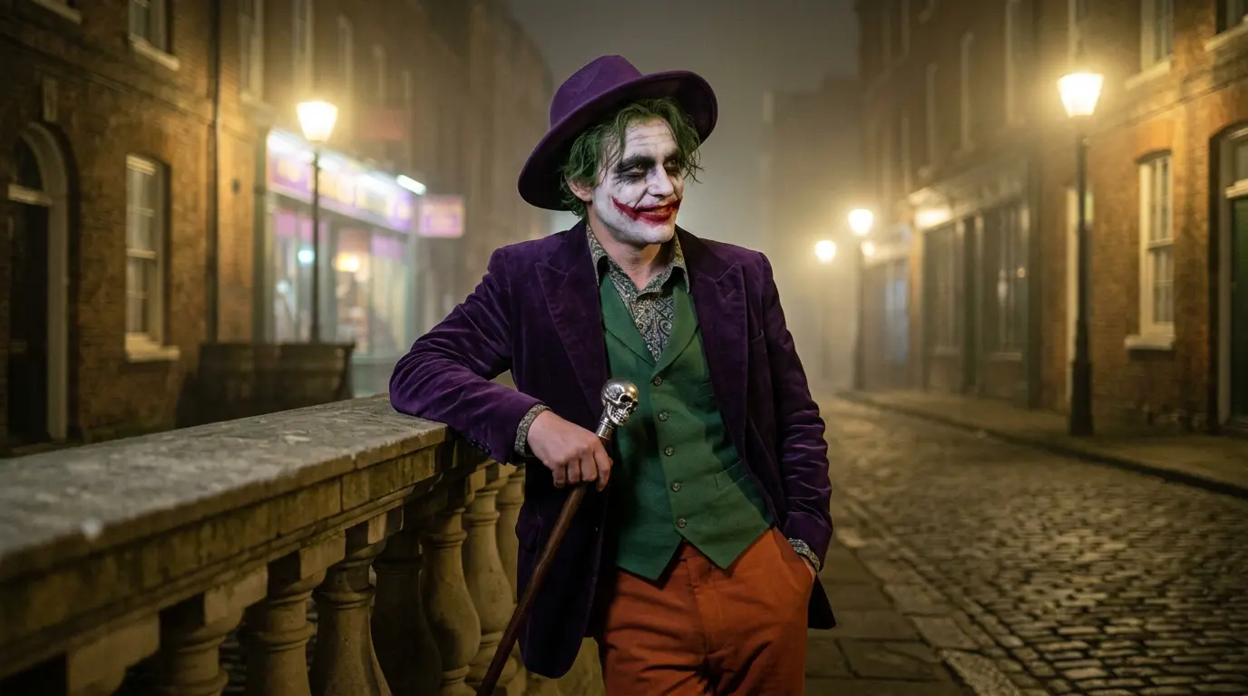 joker with cane