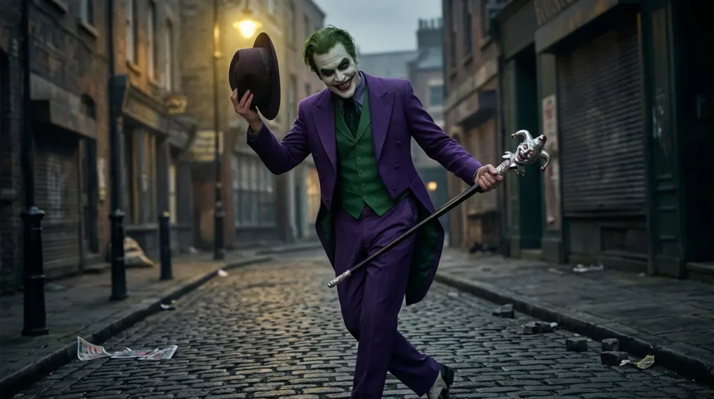 joker with cane