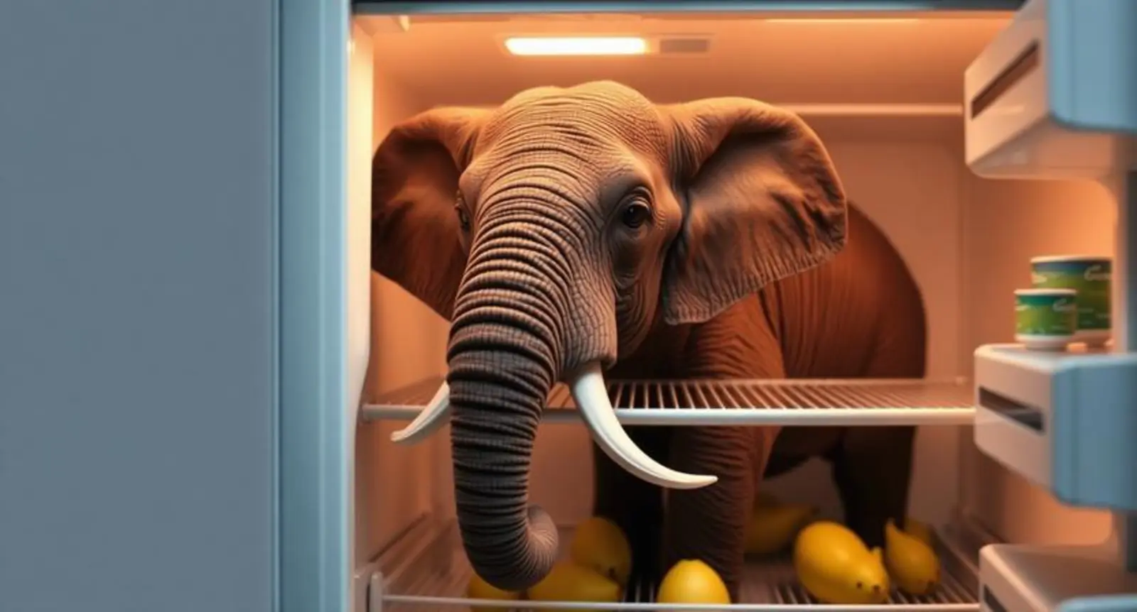 elephant in the fridge jokeโ